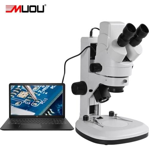 Built-in 3MP camera electronic eyepiece USB zoom 3.5 90X Binocular HD stereo microscope up/down LED light phone repair soldering