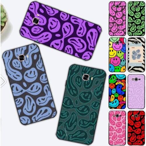 FHNBLJ trippy smiley face Phone Case for Samsung J 2 3 4 5 6 7 8 prime plus 2018 2017 2016 core