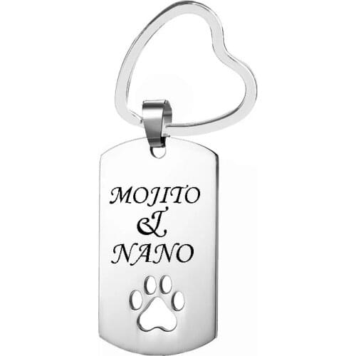 Exquisite Jewelry Stainless Steel Universal Blank Dog Tag Custom Picture Lettering Keychain Popular Gifts For Boys And Girls