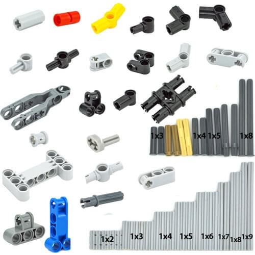 DIY Technical Parts Axle Pin Connectors Building Blocks 32034 32015 32014 2853 3713 57515 14720 87082 MOC Bricks Educational Toy