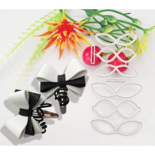 Beautiful bow two sets of bow flower hair decorative metal cutting die clipbook paper knife die stamping die flower new die