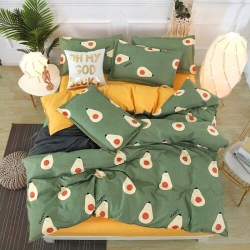 Kuup New Plant Cashmere Bed Sheet Set Duvet Cover Soft Family Sets of Sheets Set of Bedding 150 Plus Size Sets 2 People Bedding