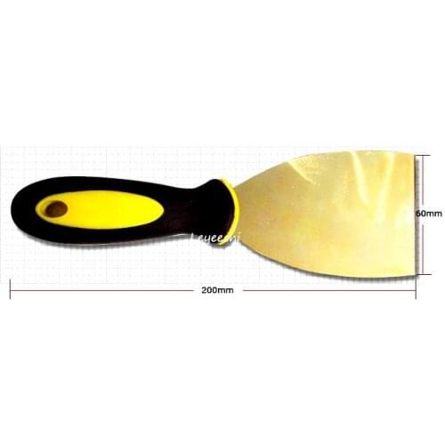 60*200mm Brass Putty Knife with Plastic Handle , Non sparking Scrapers,Safety Hand Tool Free Shipping
