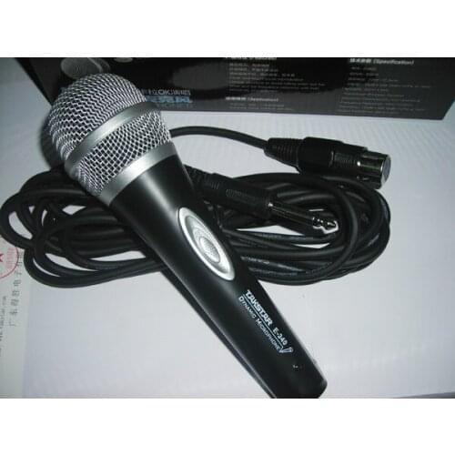 Hot Buy Cheap Handheld Microphones Electret Dynamic Microphone(with switch) cable 4m Free shipping