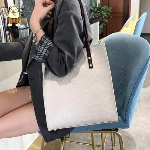 Beibaobao Fashion Crocodile Pattern Women Handbag Leather Ladies Hand Bags Luxury Handbags Designer Shoulder Bag for Women