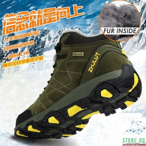 Autumn Winter Mens Hiking Boots Womens Sneakers Mountain Climbing Shoes Tactical Hunting Footwear New Classic Outdoor Sport Man