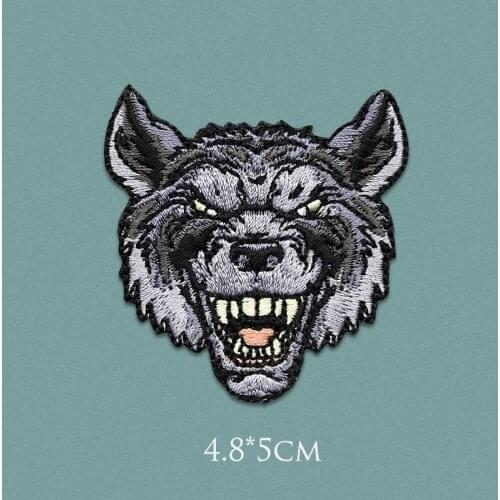 AHYONNIEX 1 PC Handmade animal world Tiger Wolf Lion Patches Fashion animal fabric patch DIY fabric Stickers Iron on clothes