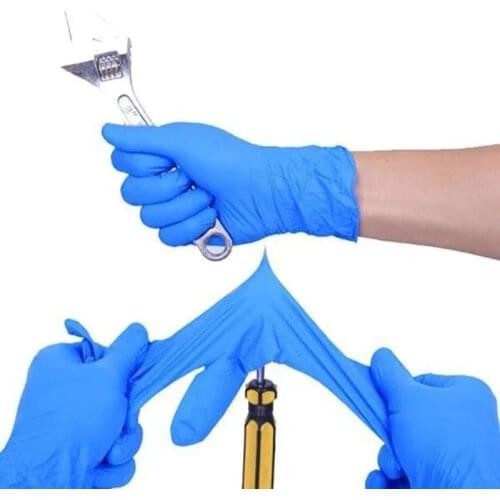 Nitrile Disposable Black White Gloves Kitchen Protective Work Hand Household Cleaning Products Garden Accessories