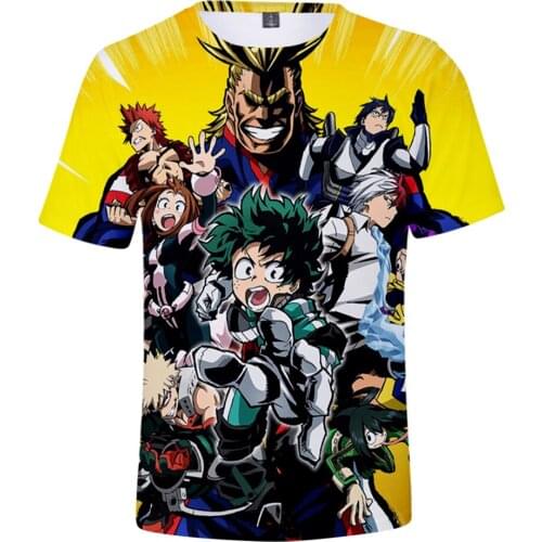 New My Hero Academia 3D t shirt men/women/kids New Fashion My Hero Academia 4 MY HERO ONES JUSTICE 3D tshirts child casual tops