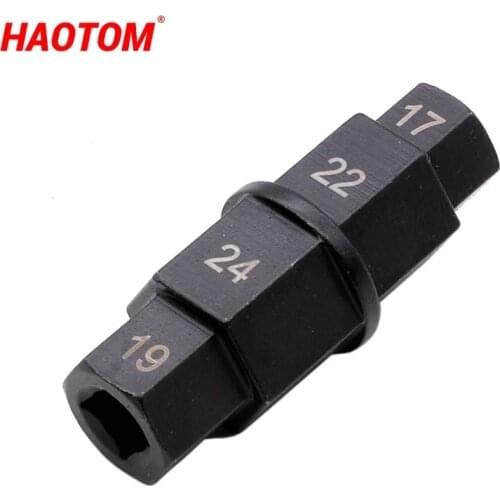 1PCS 17 19 22 24mm Motorcycle Front Rear Wheel Hex Spindle Driver Removal Axle Tool For Honda Kawasaki Suzuki BMW YAMAHA