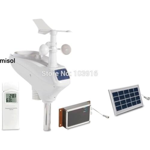 Professional weather station WCDMA/GSM, data upload to wunderground, SMS message