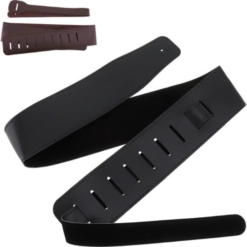Adjustable Guitar Strap Belt PU Leather Acoustic Folk Electric Bass Guitar Belt Musical Instruments Parts & Accessories