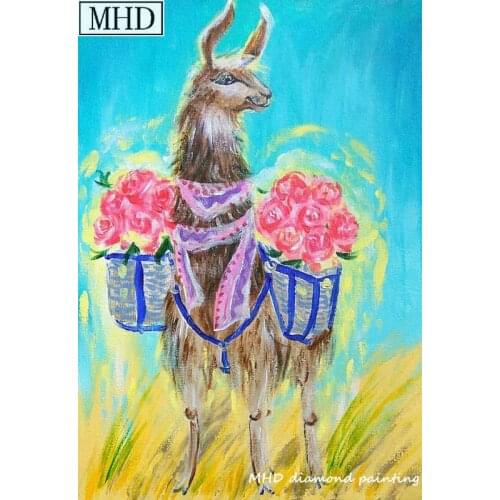 Hand-painted animal flower diamond painting full square drill 3D mosaic diamond embroidery holiday gift wall sticker