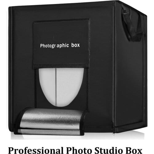 60cm LED Photo Studio Light Tent Softbox Shooting Light Tent Foldable Tent Led Studio Box Photobox Backgrounds for Photography