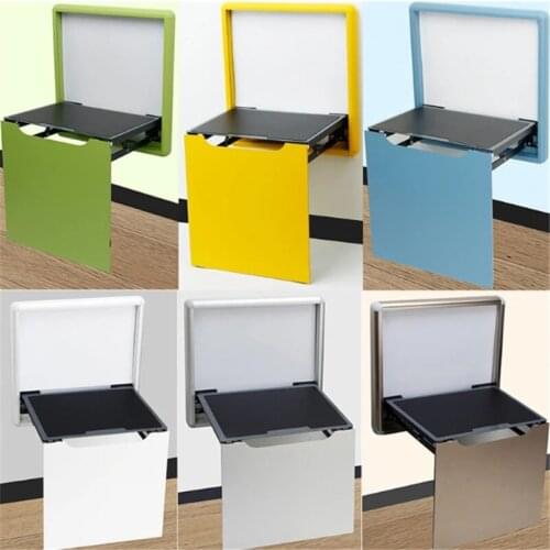 Hidden shoe changing stool wall folding stool shoe cabinet wall hanging porch chair bathroom wearing shoe stool