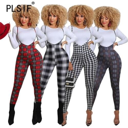 Slim Fitness Women Set Plaid Print 2 Pieces Clothes Suit Female Sexy Club Party Matching Suit Outfits