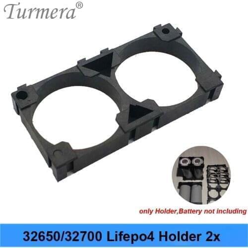 Turmera 32650 32700 33140 Lifepo4 Battery Bracket Holder 2X Safety Anti Vibration Plastic Case Assembled in Battery Pack Series