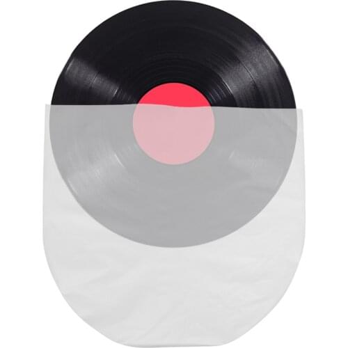 50PCS Protecter LP Record Bag Vinyl Record Clear Cover Container Inner Bag Compatible for 12cm CD