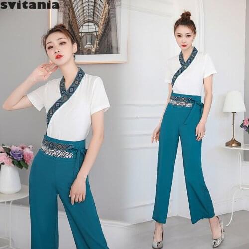 Svitania Spa Work Clothes Beauty Salon Massage Pants sets Womens Work Clothes