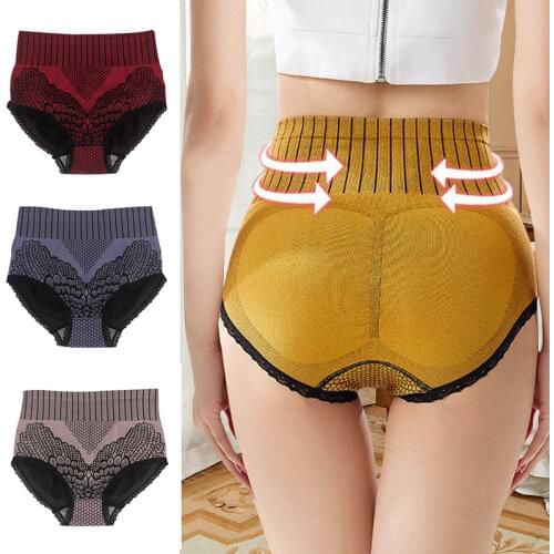 Womens Seamless Panties Underwear Women High Waist Brief Hip Lift Underpant Breathable Pant Sexy Lingerie M-XL Body Shaper