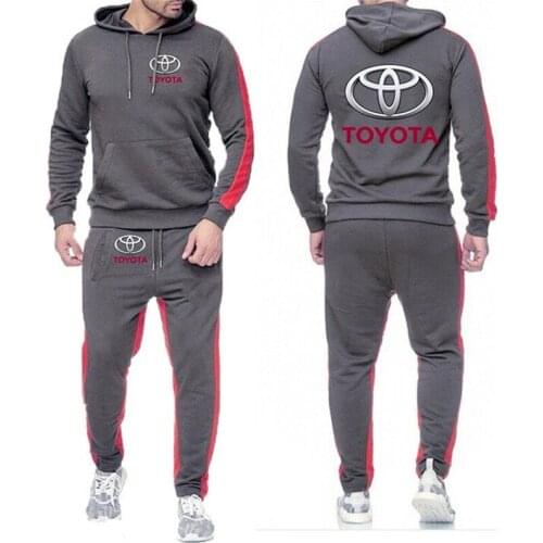 2021 Fashion Toyota Car Logo Sweatshirts Men Hoodie Brand Sweatpants Male Cotton Trousers Casual Customize Pullover Suit clothes