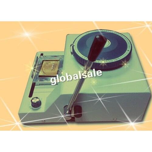 FREE SHIPPING DMS-66A Manual PVC Card Embosser Card Embossing Machine Code Printer Identification Stamp
