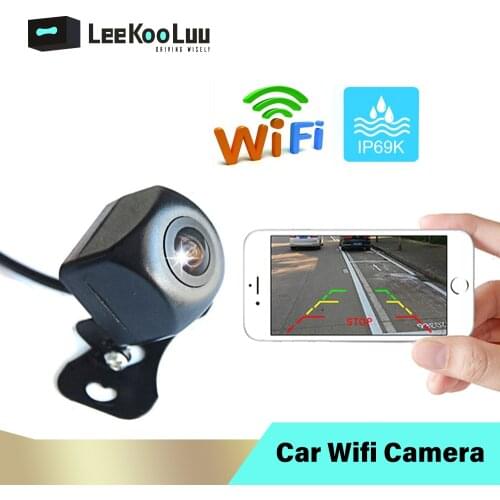 LeeKooLuu WIFI Car Reverse Camera Wireless Car Rear View Camera HD Night Vision Mini Body Tachograph for IOS and Android Phone