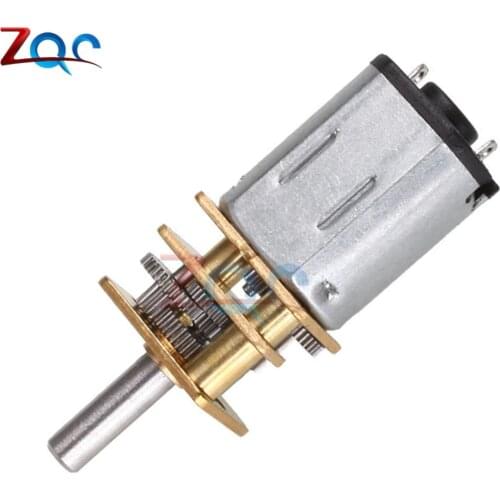 DC 12V 600RPM Micro Speed Reduction Gear Motor Metal Gearbox Wheel Shaft