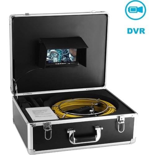 Cheaper 20m cable industrial endoscope borescope underwater pipe drain sewer video inspection camera system with DVR