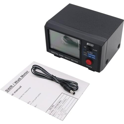 DG-503 Digital Two-Way Radios Walkie Talkie SWR WATT Meter with 3.5" LCD