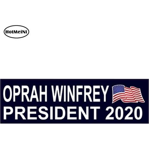 HotMeiNi 15cm x 4.6cm 2020 Oprah Winfrey For President 2020 Washington Decal Sticker Motor Car Accessories Car Decor