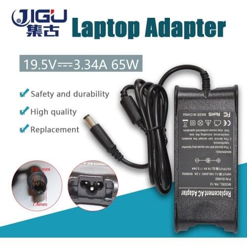 JIGU 19.5V 3.34A 65W AC Laptop Power Adapter Charger For DELL Latitude D500 D505 D510 D520 D530 D531 D600 D610 D620 7.4mm*5.0mm
