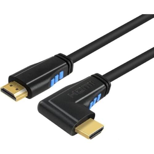 HDMI 2.0 cable 90 degree Right angled HDMI cable 2.0 3M 1.5M 1M 4K/60hz HDCP 2.2 HDR for PS4 pro PC laptop HDTV