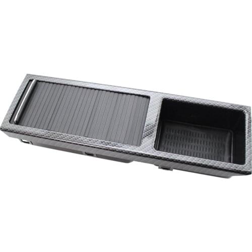 Carbon Fiber Drink Bottle Cup Holder Pocket Box Cage for BMW E46 3 Series 1998-2005 Center Console Replace