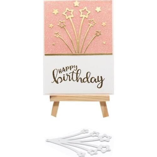 KLJUYP Star Spray Metal Cutting Dies Scrapbook Paper Craft Decoration dies scrapbooking 01174