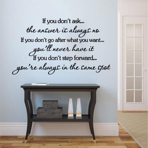 Beauty if you don it ask Text Wall Sticker Vinyl Art Home Decor For Kids Rooms Decoration Decoration Accessories Murals