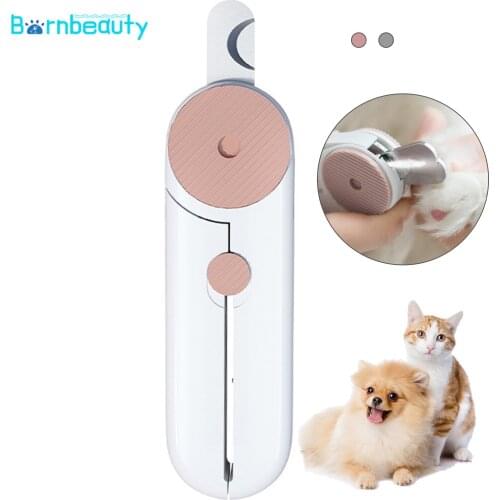 LED Light Pet Nail Clippers Stainless Steel Pet Grooming Scissors for Dogs Cats Birds Guinea Pig Animal Claws Paw Cutter Pet Hea