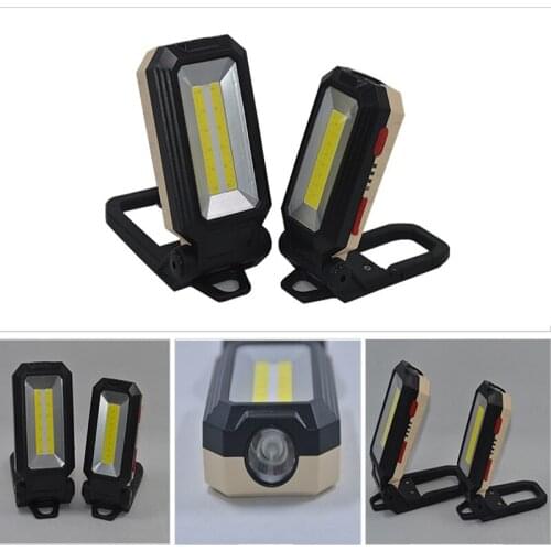 Multfunction COB Worklight Ultra Bright LED Work Lamp Folding Inspection Light Portable Hidden Hook Flashlight Torch Car Camping