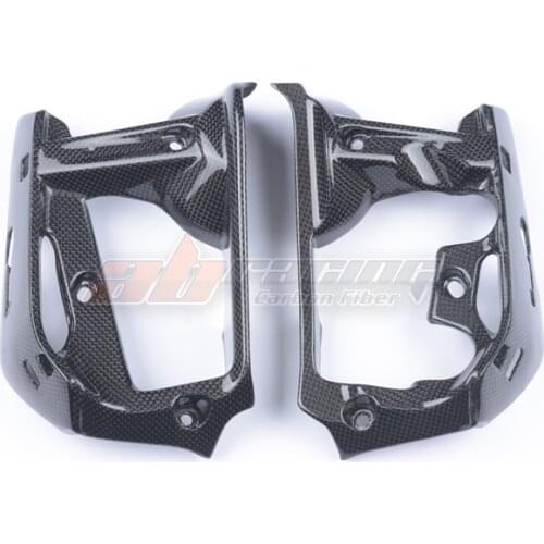 Motorcycle Black Side Covers Cowl Farings Carbon Fiber 100% For Ducati Monster 821 1200 2014 2015 2016 2017