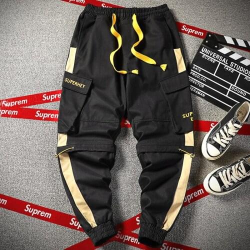 Mens sweatpants men 2020 trend Black Winte streetwear trousers casual sport trousers Overalls