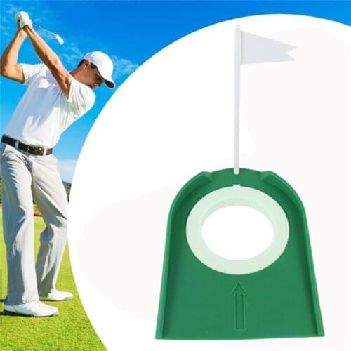 Golf Ball Indoor Putting Mat Practice Aids Training Putt Golf Accessories Alignment Swing Trainer Straight Practice Net Tool