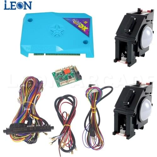 Vertical 2 Players Cocktail Machine Kit Pandora Box Dx Arcade Pandora 2Usb Xl Trackball Cables Converter Board Jamma