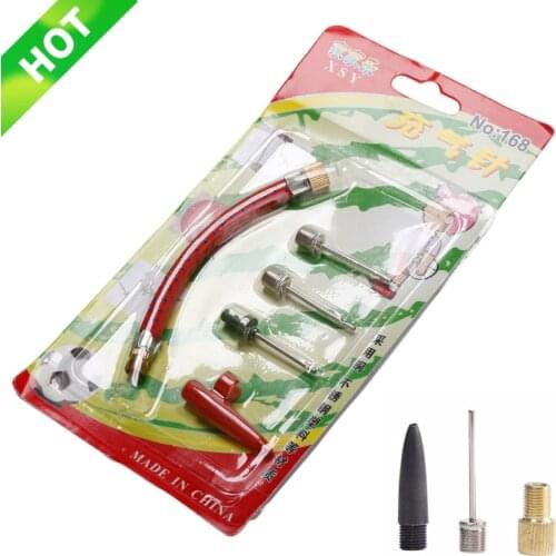 1 Set Inflating Needle Kits Needle Hose Kit Air Pump Too Sports Ball Basketball Football Volleyball Bike Tire Tube Inflator