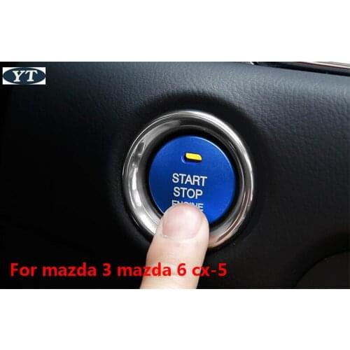 Auto start Switch trims for mazda 3 mazda 6 cx-5 2014-2018,auto accessories,car styling