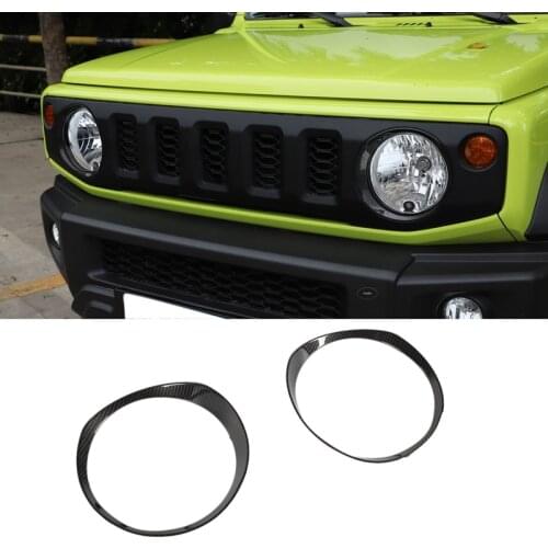 Car Headlight Light Lamp Cover Stickers Garnish for Suzuki Jimny 2019 2020 Car External Accessories