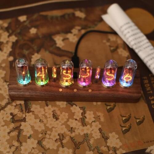 Very beautiful Former Soviet Union IN14 glow tube clock, using imported high-precision clock chip, within one minute of one year