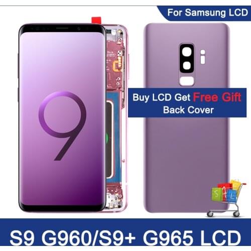 Original Pantalla For Samsung S9 LCD S9 Plus Display Screen Digitizer For Samsung Galaxy Tela S9 G960F S9 Plus G965 LCD Screen
