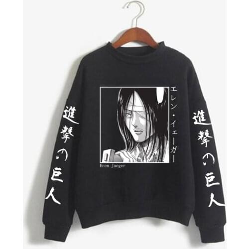 Autumn Winter New Attack on Titan Hoodie Men Fashion Casual Hoodie Japan Anime Eren Yeager Hip Hop Sweatshirt