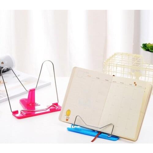 Portable Foldable Adjustable Bookend Stand Reading Book Stand Document