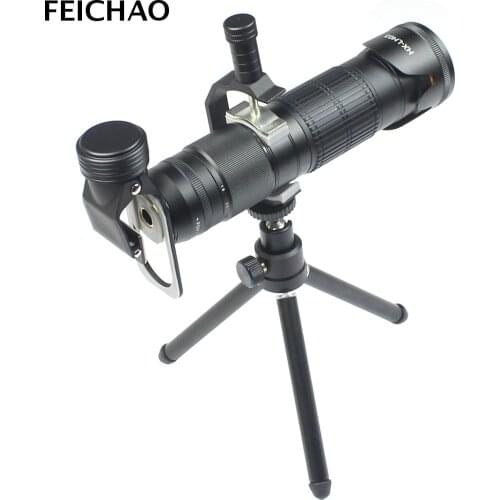 4K HD 15-36X Adjustable Optical Zoom Camera Lens w/ Tripod Remote Storage Case Phone Telephoto Lens Mobile External Accessories